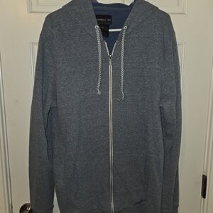 O'Neill Men's Heathered Blue Zip-Up Hoodie